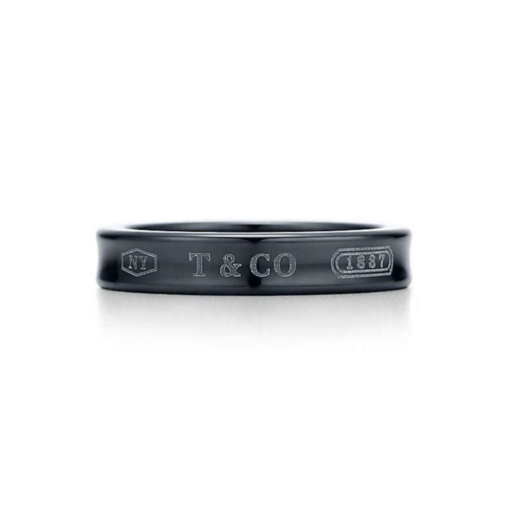 Tiffany & Co | Tiffany 1837 Narrow Ring in Titanium - Sz 4.75 - 5.0